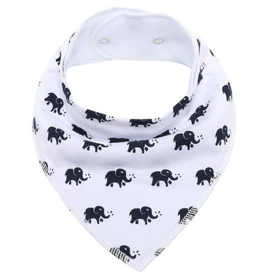 

Adjustable Reusable Baby Burp Cloth Washable Cartoon Triangle Bibs Towel