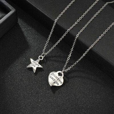 

Love Necklaces For Couples Romantic Key Heart Lock Necklace Pendant For Women Men Christmas Necklace Friendship Jewelry Gifts