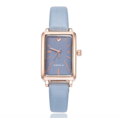 

Explosion models Japanese movement ladies fashion watch rectangular belt quartz watch