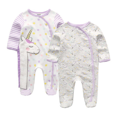 

2PCSLot Babywear Bodysuits Baby Girls Clothes Unicorn Little Devil Clothing Sets Baby Boys Clothes For Babies Rompers Cotton