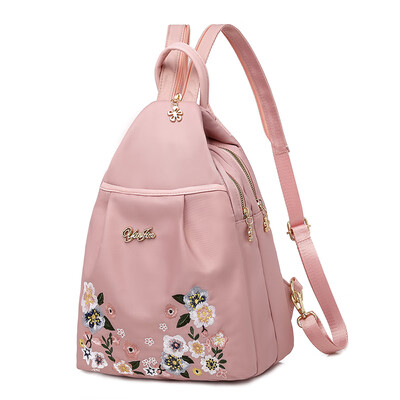 

Shoulder bag Oxford cloth small backpack Chaozhou Baitao national style embroidery chest bag fashionable light oblique Bag