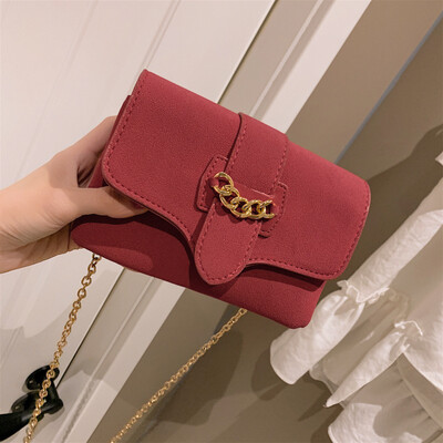 

Qiao Bani 2019 new South Korea Dongdaemun fashion frosted chain three-tier small square bag shoulder diagonal female bag tide