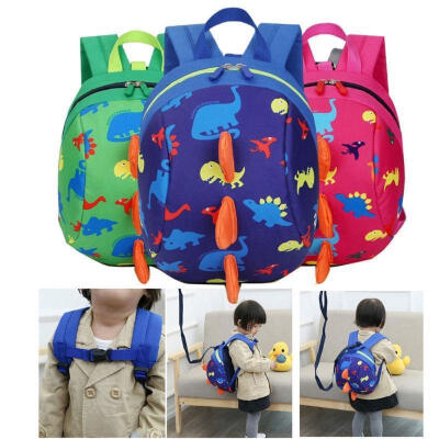 

Kids Baby Safety Harness Backpack Leash Toddler Anti-lost Dinosaur Bag School Bag