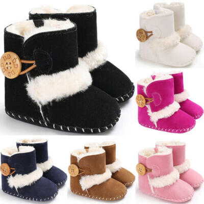 

Baby Girl Boy Snow Boots Winter Booties Infant Toddler Newborn Crib Shoes 0-18M