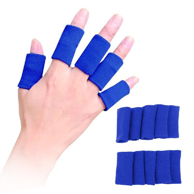

10Pcs Finger Sleeves Finger Brace Thumb Support Protector For Basketball Volleyball Baseball Badminton Tennis Boating Gym