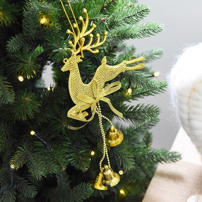 

〖Follure〗Merry Christmas Party Ornament Flower Bell Household elk Garden Home Decor