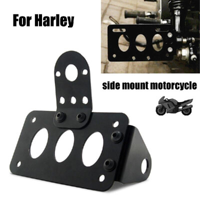 

Motorcycle License Plate Holder Black License Bracket For Harley Bobber Chopper