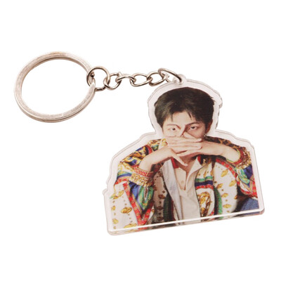 

CAR-TOBBY Kpop BTS Keychain Suga V TATA Acrylic Key Chain Keyring Bag Pendant
