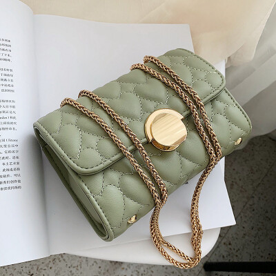 

Fashion small bag female new high-grade heart-shaped chain small square bag simple shoulder slung tide package