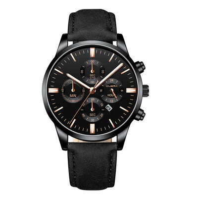 

Gobestart Men Military Sports Watch Luxury Analog Sport Leather Quartz Mens Watches
