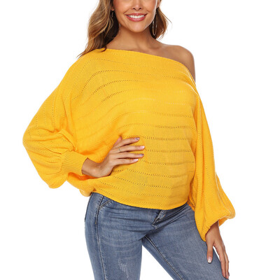 

〖Follure〗Womens Casual Long Sleeve Off Shoulder Jumper Sweaters Blouse Tops Pullover