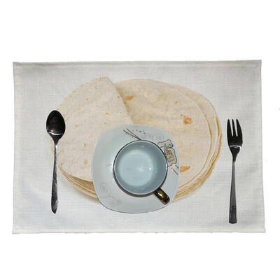

Toponeto Creative Mexican Burrito Placemat Home Kitchen Restaurant Bar Placemat