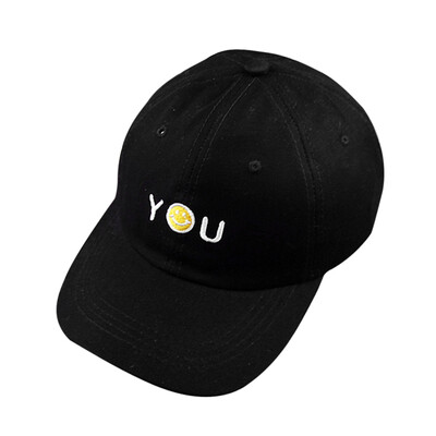 

Unisex Snapback Baseball Peaked Cap Smiling Face Adjustable Hip Hop Hat