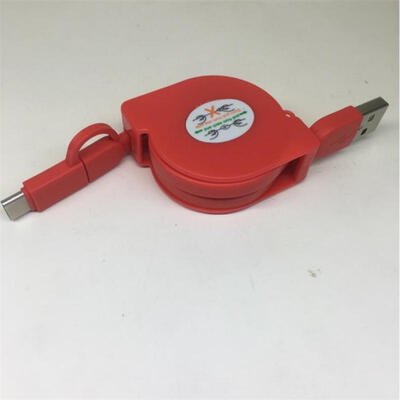 

Retractable Charging Cable Lightning Micro USB 2-in-1 USB Data Cable For IPhone Samsung Nokia Huawei Xiaomi 33ft
