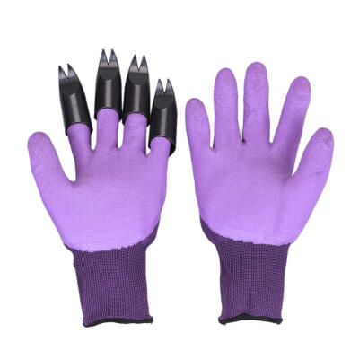 

1 Pair Garden Gloves 4 Left Hand Claw Fork Fingertip ABS Plastic Gloves