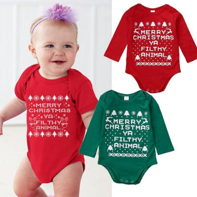 

Christmas Newborn Baby Boy Girls Romper Bodysuit Jumpsuit Outfits Clothes Gifts