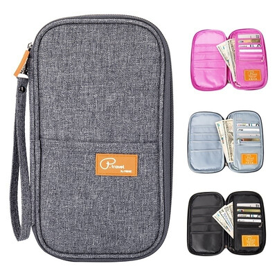 

Passport Tickets Holder Cash Organizer Bag Purse Wallet Credit Card Holder Case