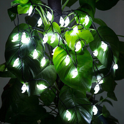 

Siaonvr 12M 10LED Ghost String Lights For Halloween Party Decor Halloween Light MR