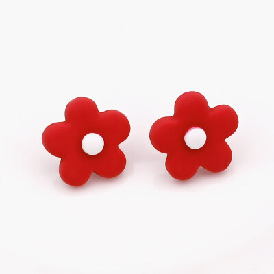 

EK680 2019 New Design Small Flower Stud Earrings Fashion Jewelry Summer Style Party Candy Color Sweet Daisy Earring for Woman