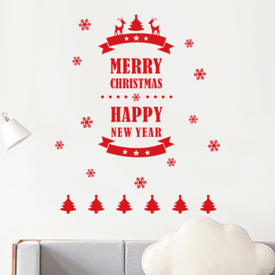 

〖Follure〗Wall Window Stickers Santa Claus Snowman Snowflake Christmas Xmas Vinyl Decals