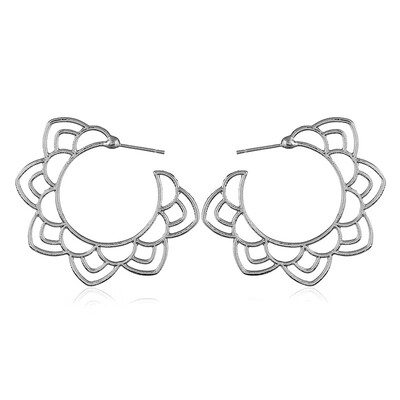 

EK107 Ethnic Gold Silver Color Floral Drop Earring for Women Hollow out Flower Dangle Earring Boho Jewelry Chic Round Earrings