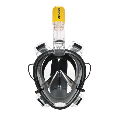

TOMSHOO Adult Easy Swimming Diving Snorkel Mask 180° Panoramic Full Face Design with Action Camera Mounting for GoPro