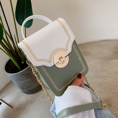 

Tailored Fashion Women Hasp Purse Shoulder Bag Patchwork Handbag Phone Bag Coin Bag