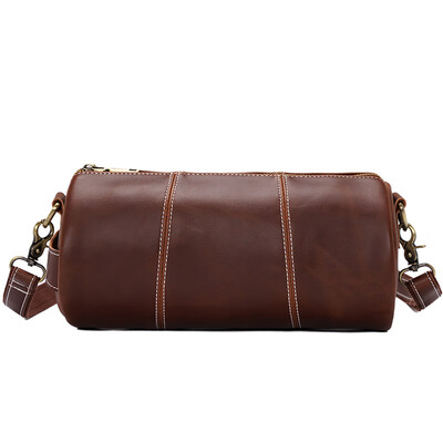 

2019 complex literature&art ancient leather mens bag single shoulder bag Korean version fashion impingement mens oblique sat