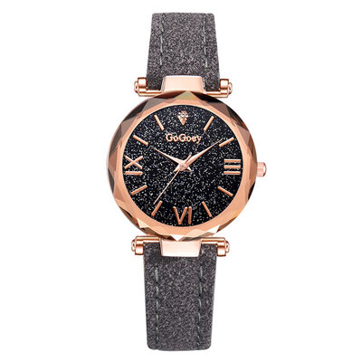 

Hot Sale Women Romantic Starry Sky Wrist Watch Leather Rhinestone Designer Ladies Clock Casual Dress Gfit Zegarki Damskie
