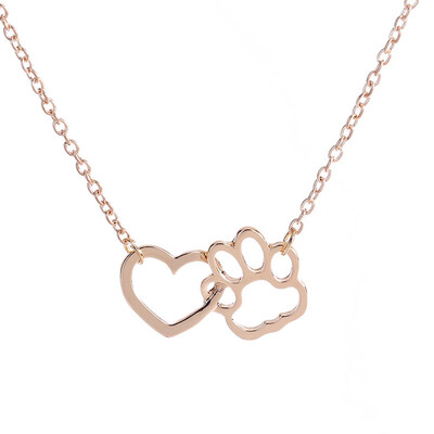 

Best Love Heart-shaped Dog Claws Bear Animal Claws Necklace
