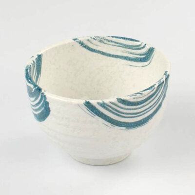 

45inch Japanese Ceramic Kitchen Soup Rice Dinner Teaware Powder Storage Bowl