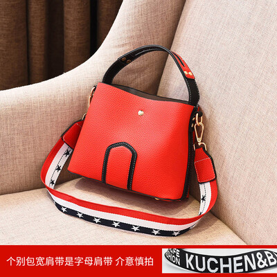 

Bucket bag lady spring&summer tide simple straddle bag fashion atmosphere personality one-shoulder handbag