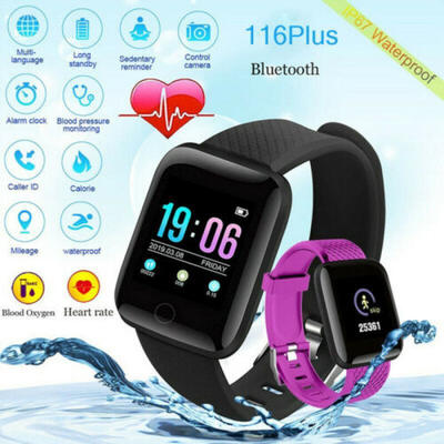 

Bluetooth Smart Watch Waterproof Heart Rate Blood Pressure Blood Oxygen Monitor