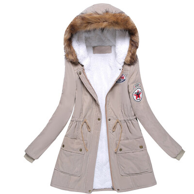 

Toponeto Womens Winter Warm Outwear Floral Print Hooded Pockets Vintage Oversize Coats