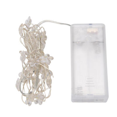 

20LED Light String Flower Copper Wire Fairy Lamp Xmas Wedding Party Decor