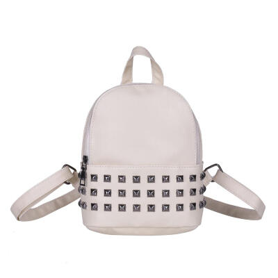 

Fashion Rivet Backpack Women PU Leather Casual Girls Shoulder Schoolbags