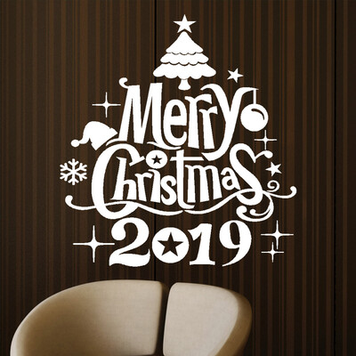 

Toponeto New Year Merry Christmas Wall Sticker Home Shop Windows Decals Decor