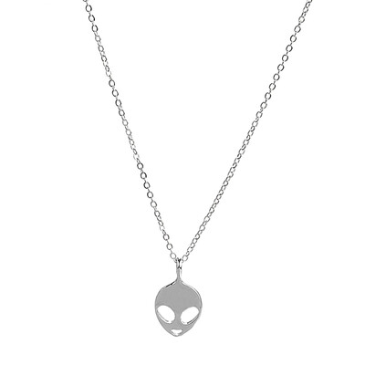

Alien Pendant Chain Necklace Believe In Yourself Clavicle Necklace For Women