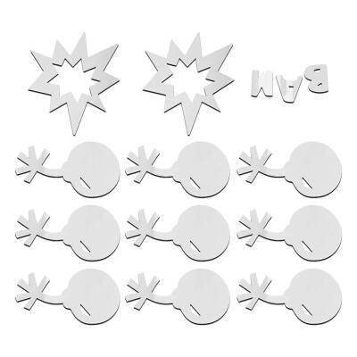 

12pcs DIY Wall Sticker Bomb Bow Mirror Decals Kid Room Home Decor Stickers