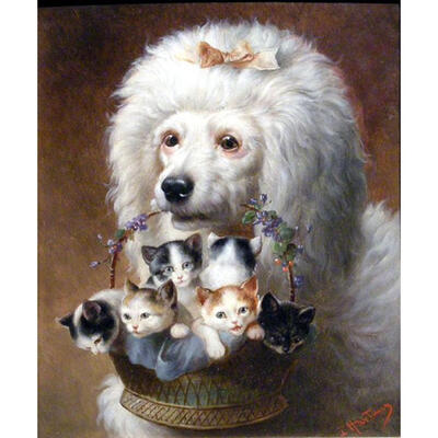 

5D DIY Full Drill Diamond Painting Dog Cats Cross Stitch Embroidery Mosaic