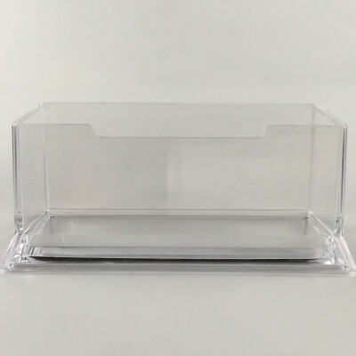 

1pc Business Card Holder Single Cell Plastic Business Card Holder Transparent Business Card Storage Box