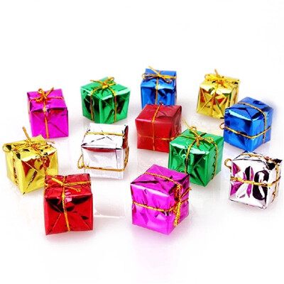 

12PCS Christmas Tree Decorations Christmas Spree 2525cm Gift Box Ornament