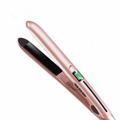 

Flat Iron 2-in-1 Hair Straighter And Curler With LED Display For DIY HairstylingUS PLUG