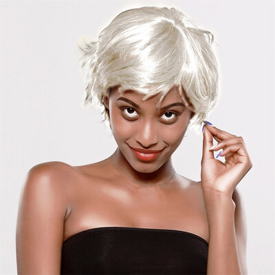 

〖Follure〗Natural looking Short Wave bobo Wig sexy Curly Wavy Synthetic Wigs with cap