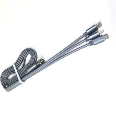 

3-in-1 Charge Cable Lighting Micro USB Type-c Charging And Syncing Cable-1m