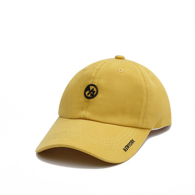 

Hat ladies hip hop baseball cap Korean wave Joker visor Cap letters embroidered casual soft top cap men