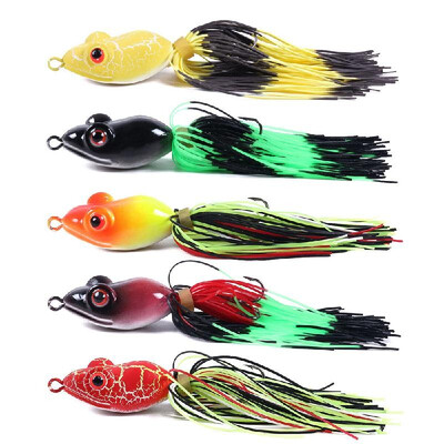 

5pcs 10cm 86g Frog Lures Kit Plastic Artificial Fishing Popper Lure Bait