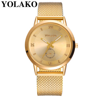 

Geneva Foreign Trade Ladies Watch Net with Watch Fashion Roman Digital Ultra-thin Mesh Casual Quartz Watch Relogio Feminino