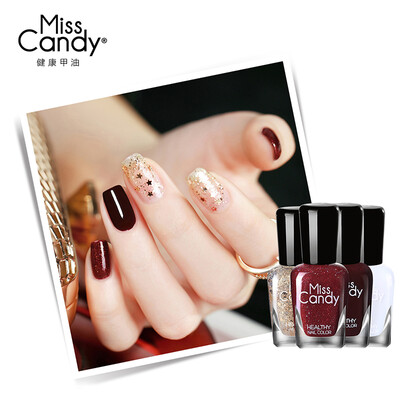

Miss Candy healthy nail polish tasteless lasting tearing nail polish white nail set night star SC027