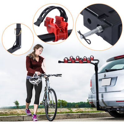 

Ktaxon Hot Vertical Bike Rack Auto Hitch Mount 2 Bicycle Hatchback Car SUV Truck Carrier Holder Van for 2 Bikes